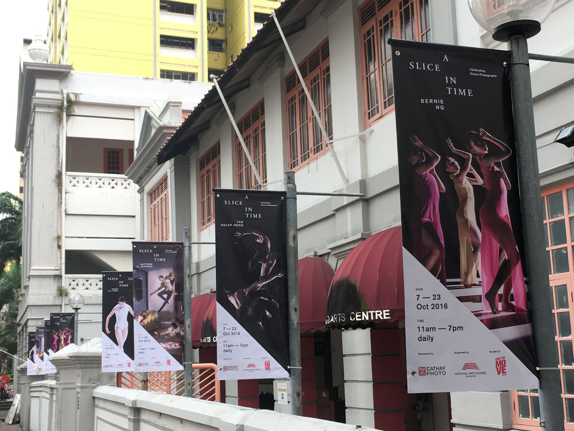<p>Exhibition Banners outside Stamford Arts Centre</p>
