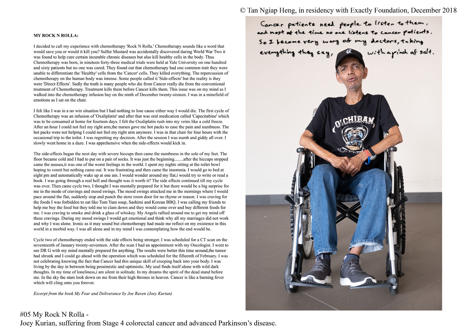 <p>My Rock N Rolla – Joey Kurian, suffering from Stage 4 colorectal cancer and advanced Parkinson’s disease.</p>
