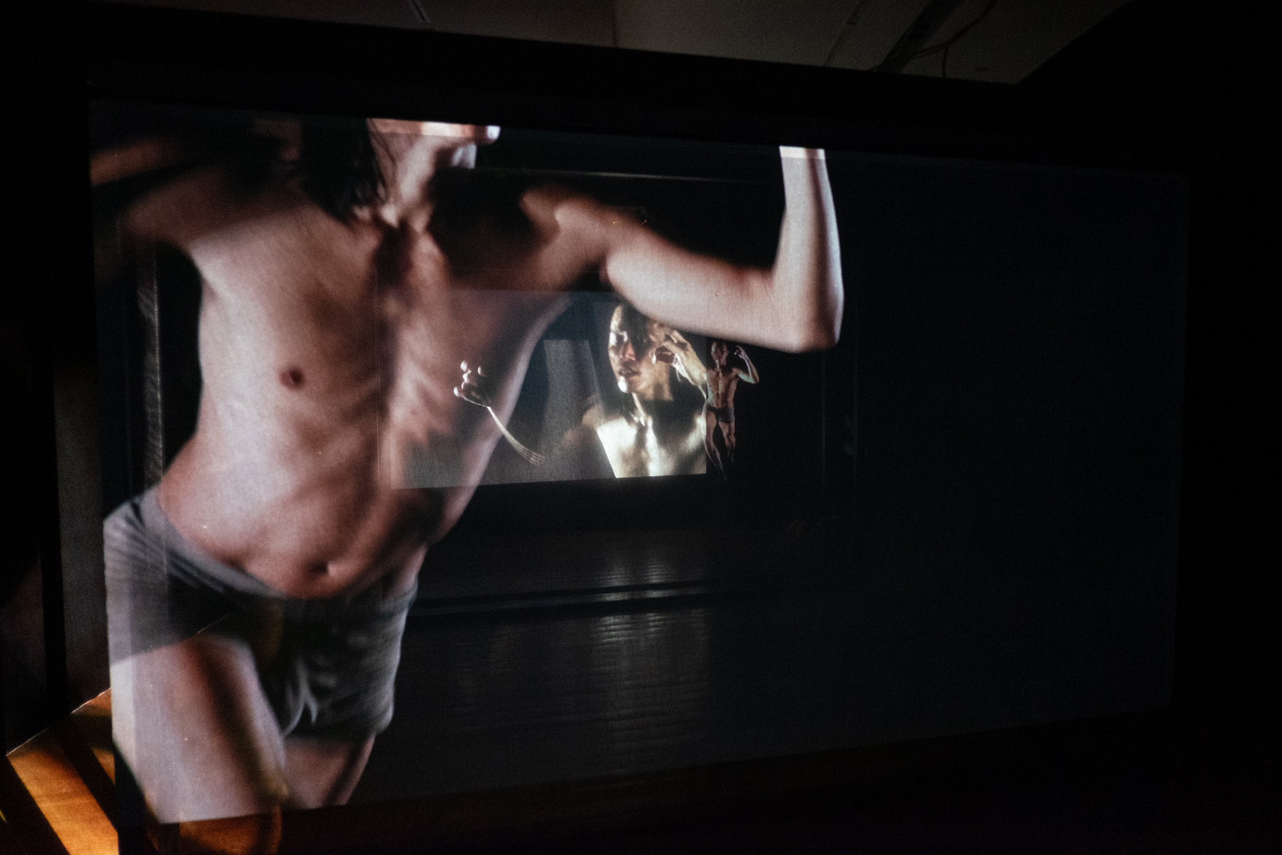 <p><em><a href="https://tan-ngiap-heng.capital-six.com/stealing-breath-stopping-time/">Stealing Breath, Stopping Time</a></em> was the video installtion in the exhibition.</p>
