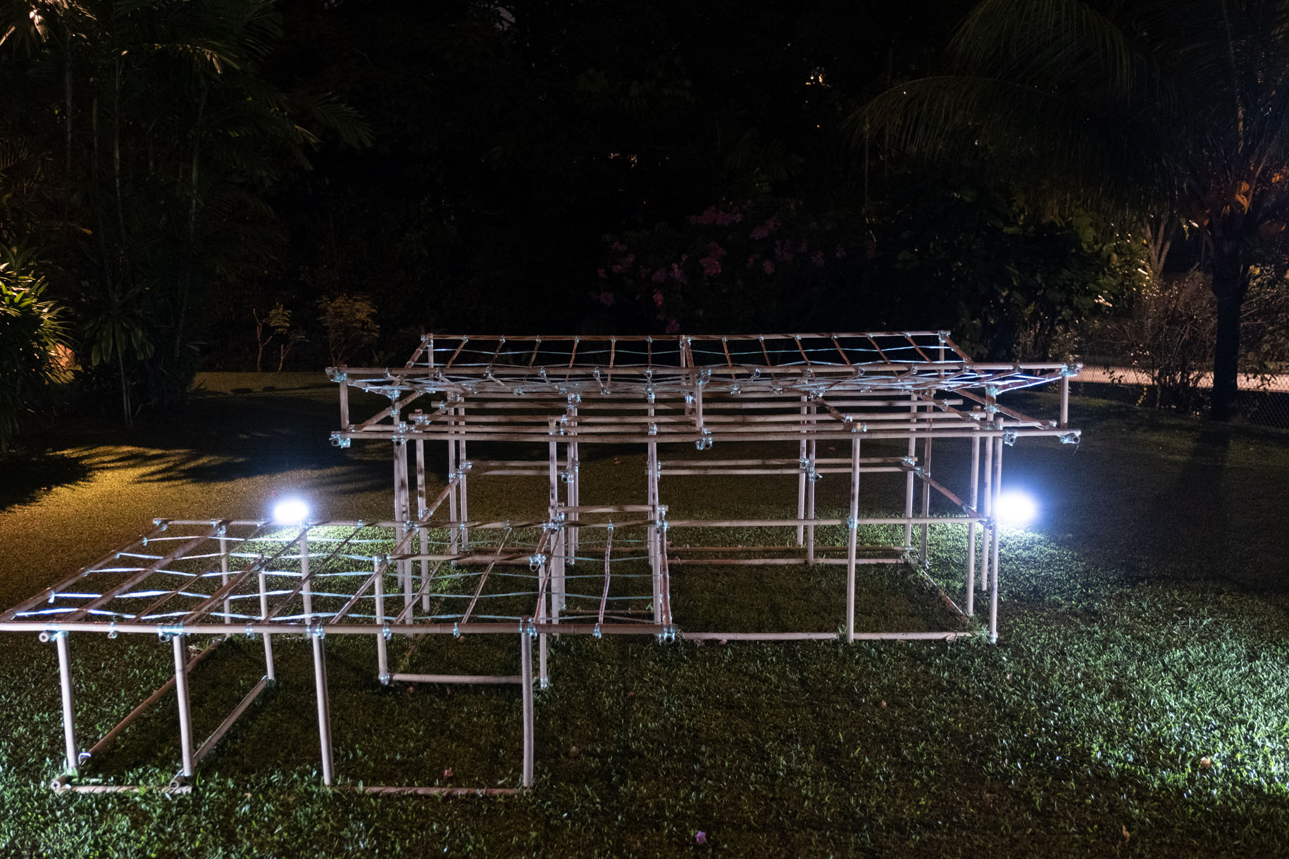 <p><em>Garden Varieties</em> (2023), Bamboo and raffia 350 × 250 × 110 cm by Catherine Hu.</p>
