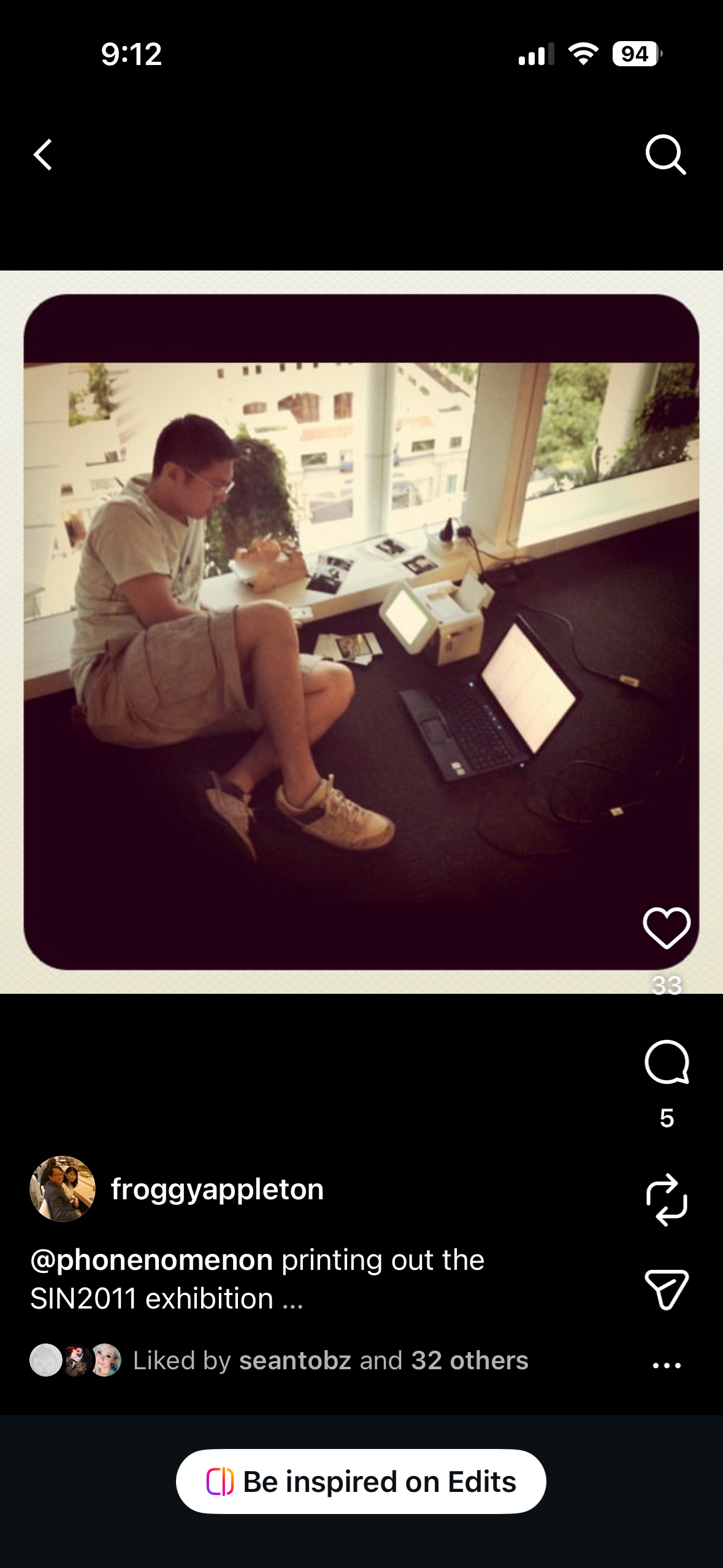 <p>Ivan Kuek printing the exhibition images</p>
