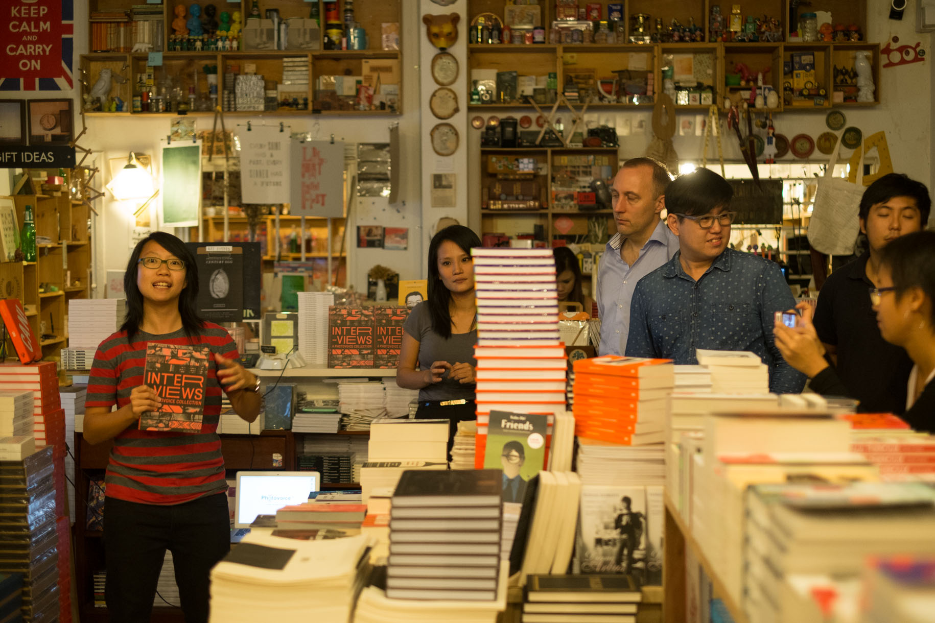 <p>Book launch of <em>INTER-VIEWS</em>, a collection of our Photovoice SG projects at Books Actually.</p>
